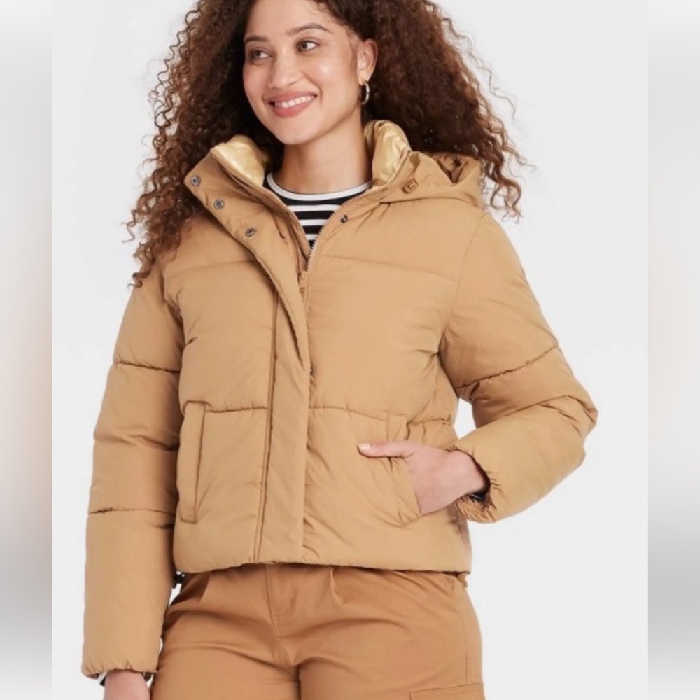 A New Day Mustard Puffer Jacket for Women’s